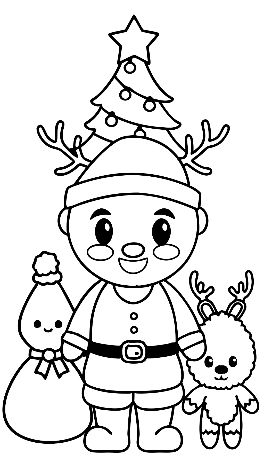 pages à colorier de Noël pour les tout-petits